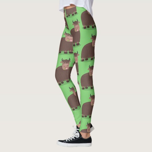 Grappig blij dat ik gras cartoon zie eten leggings (Links)