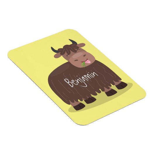 Grappig blij dat ik gras cartoon zie eten magneet (Rechterzijde)