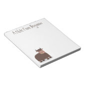 Grappig blij dat ik gras cartoon zie eten notitieblok (Schuin)