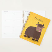 Grappig blij dat ik gras cartoon zie eten planner (Display)