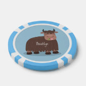 Grappig blij dat ik gras cartoon zie eten poker chips (Enkel)