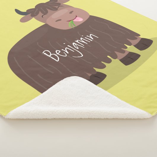 Grappig blij dat ik gras cartoon zie eten sherpa deken (3/4)