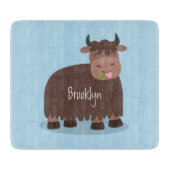 Grappig blij dat ik gras cartoon zie eten snijplank (Voorkant)