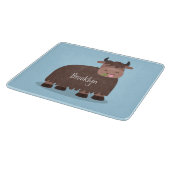 Grappig blij dat ik gras cartoon zie eten snijplank (Hoek)