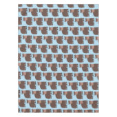 Grappig blij dat ik gras cartoon zie eten tafelkleed (Voorkant)