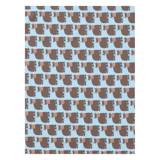 Grappig blij dat ik gras cartoon zie eten tafelkleed (Voorkant)