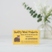 Grappig blij dat ik gras cartoon zie eten visitekaartje (Staand voorkant)