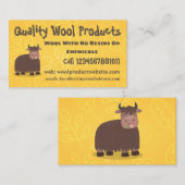 Grappig blij dat ik gras cartoon zie eten visitekaartje (Voorkant / Achterkant)