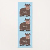 Grappig blij dat ik gras cartoon zie eten yogamat (Voorkant)