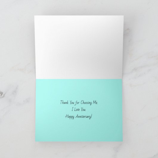 Grappig blij Jubileum Kaart (Binnen)