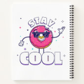 Grappig "Blijf cool" ontwerp met eigenzinnig karak Notitieboek (Achterkant)