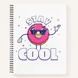Grappig "Blijf cool" ontwerp met eigenzinnig karak Notitieboek