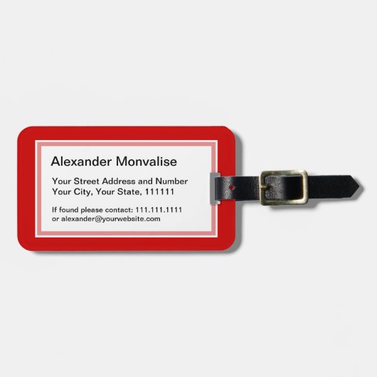 Grappig Blijf kalm en blijf tuinieren Bagagelabel (Voorkant horizontaal)