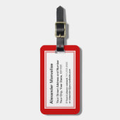 Grappig Blijf kalm en blijf tuinieren Bagagelabel (Voorkant verticaal)