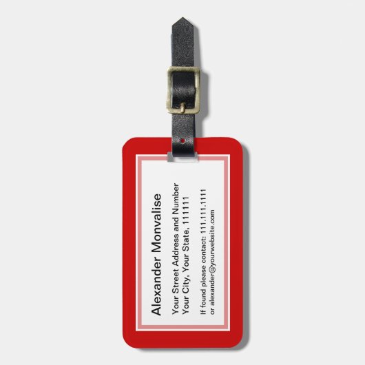 Grappig Blijf kalm en blijf tuinieren Bagagelabel (Voorkant verticaal)