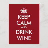 Grappig Blijf kalm en drink briefkaarten voor het (Voorkant)