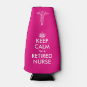 Grappig Blijf kalm, ik ben een gepensioneerde verp Flesjeskoeler (Voorkant)