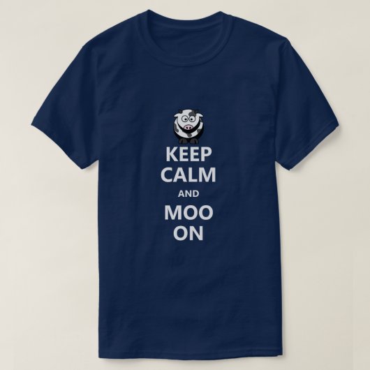Grappig Blijf kalm Pun Grappig T-shirt (Design voorkant)