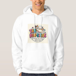 Grappig blijf positief kattenliefhebber cadeau hoodie