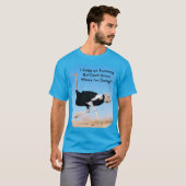 Grappig Blijf Running Struisvogel Foto Unisex T-shirt (Voorkant volledig)