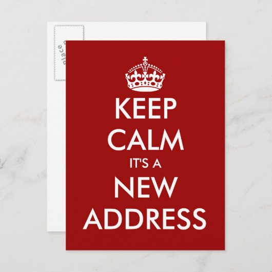 Grappig blijf rustig bewegend briefkaart voor nieu (Voorkant / Achterkant)