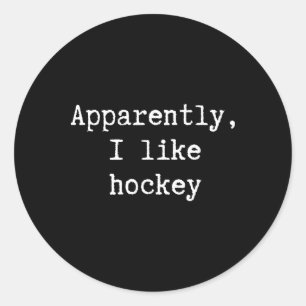 Grappig Blijkbaar Hou Ik Van Hockey Moeder Vader Z Ronde Sticker