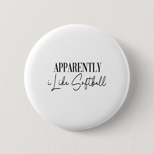 Grappig Blijkbaar Hou Ik Van Zachte Ronde Button 5,7 Cm (Voorkant)