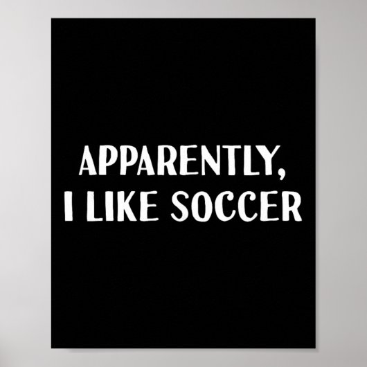 Grappig Blijkbaar, Houd Ik Van Voetbal Poster (Voorkant)