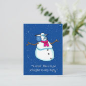 Grappig blijven in aanraking met Briefkaart (Staand voorkant)