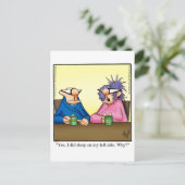 Grappig blijven in aanraking met Briefkaart (Staand voorkant)