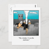 Grappig blijven in aanraking met Humor Briefkaart (Voorkant / Achterkant)