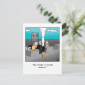 Grappig blijven in aanraking met Humor Briefkaart (Staand voorkant)