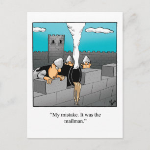 Grappig blijven in aanraking met Humor Briefkaart