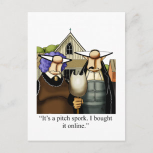 Grappig blijven in aanraking met Humor Briefkaart