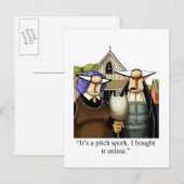 Grappig blijven in aanraking met Humor Briefkaart (Voorkant / Achterkant)