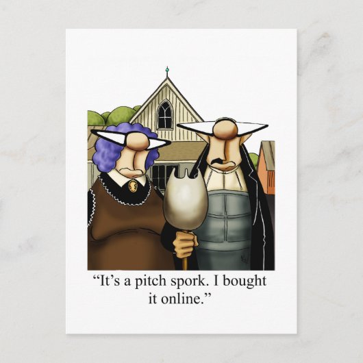 Grappig blijven in aanraking met Humor Briefkaart (Voorkant)