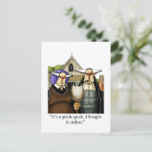 Grappig blijven in aanraking met Humor Briefkaart (Staand voorkant)