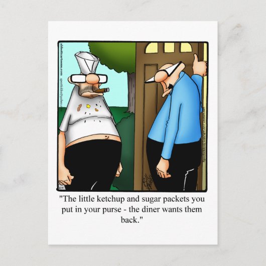 Grappig blijven in aanraking met Humor Briefkaart (Voorkant)