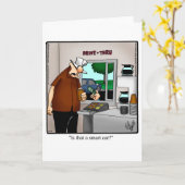 Grappig blijven in aanraking met Wenskaart Kaart (Gele Bloem)