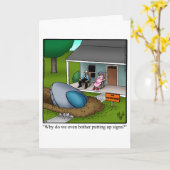 Grappig blijven in aanraking met Wenskaart Kaart (Gele Bloem)