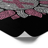 Grappig Bling Zonnebloem Roze Lintje Borstkanker A Poster (Hoek)