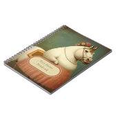 Grappig  Bloemen Lady Horse Spiral Notitieboek (Linkerzijde)