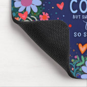 Grappig bloemig vrolijk gelooft vermoeid citaat muismat (Hoek)