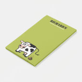 Grappig blozen Pooping Cow Illustratie Post-it® Notes (Schuin)