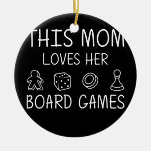 Grappig board Game Lovers Gift for mam Women Gamer Keramisch Ornament