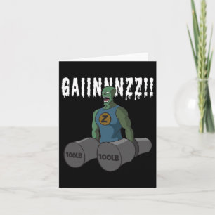 Grappig Bodybuilding Quote Gym-zombies Wil Mad Gai Kaart