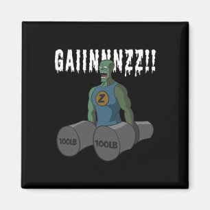 Grappig Bodybuilding Quote Gym-zombies Wil Mad Gai Magneet