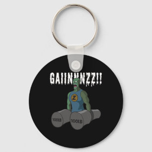Grappig Bodybuilding Quote Gym-zombies Wil Mad Gai Sleutelhanger