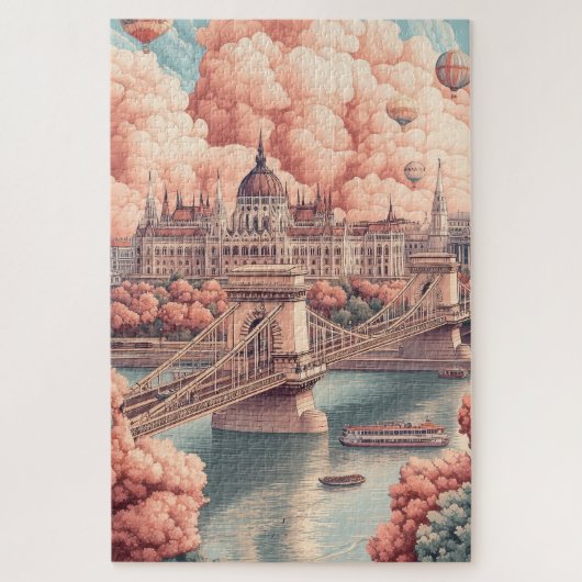Grappig Boedapest Legpuzzel (Verticaal)