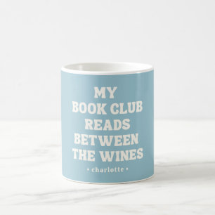 Grappig Boek Club Citaat Blauw Op Maat Koffiemok